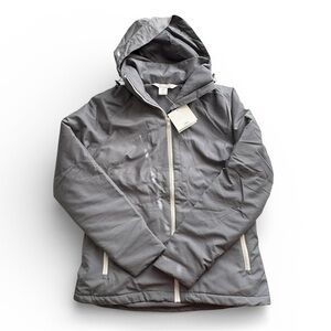 Tri-Mountain Heavyweight Jacket Women’s Medium Gray Removable Hood NWT